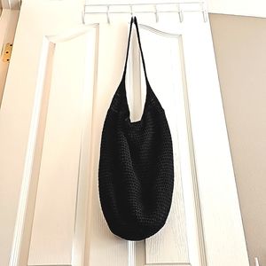 Knitted cross body boho bag